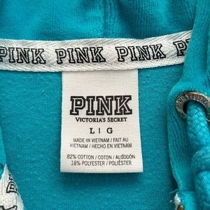 Pink-Victoria Secret Zip-up Hoodie Size L-women
